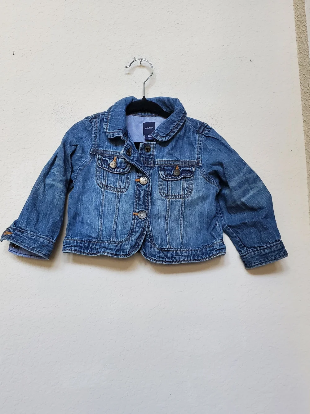 GAP Girls Light Blue Denim Jacket.  Size 12-18 Mths